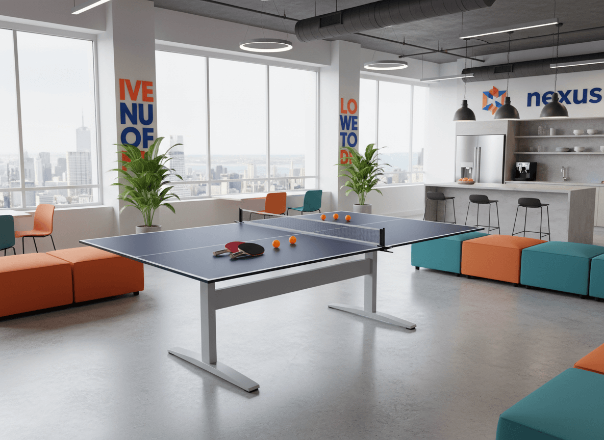 Ping Pong Conversion Top — Quick Install, Slim 4-Fold, Clamp-On Net Included