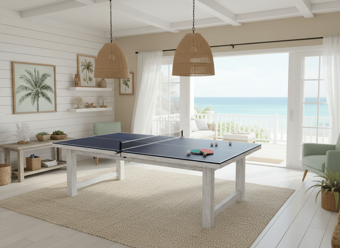 Ping Pong Conversion Top — Quick Install, Slim 4-Fold, Clamp-On Net Included