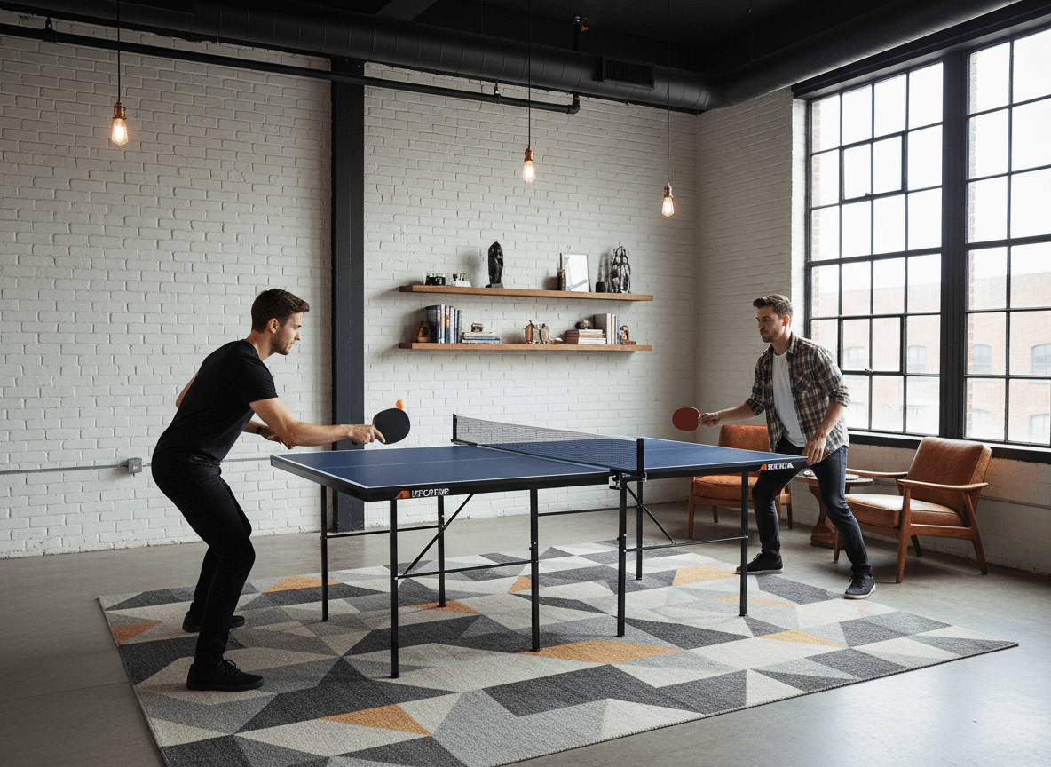 Ping Pong Conversion Top — Quick Install, Slim 4-Fold, Clamp-On Net Included