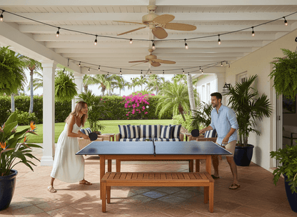 Ping Pong Conversion Top — Quick Install, Slim 4-Fold, Clamp-On Net Included