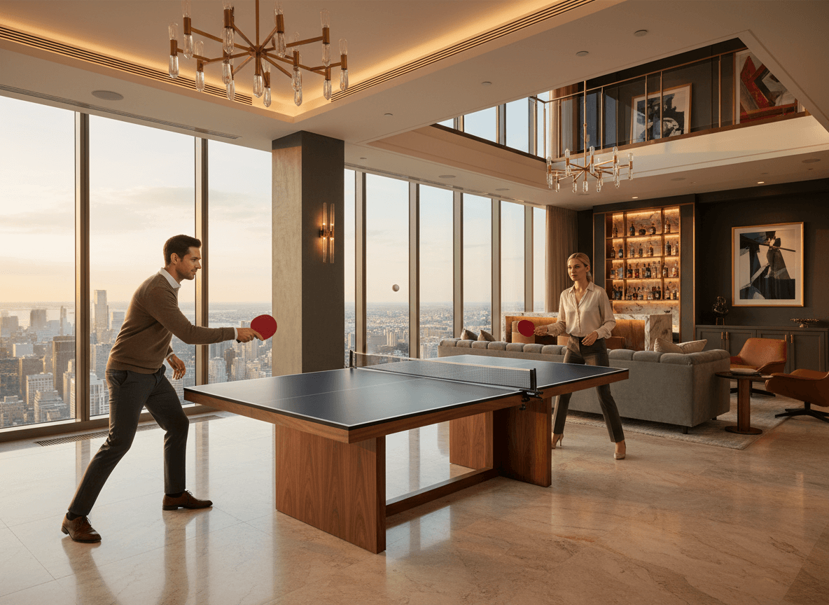 Ping Pong Conversion Top — Quick Install, Slim 4-Fold, Clamp-On Net Included