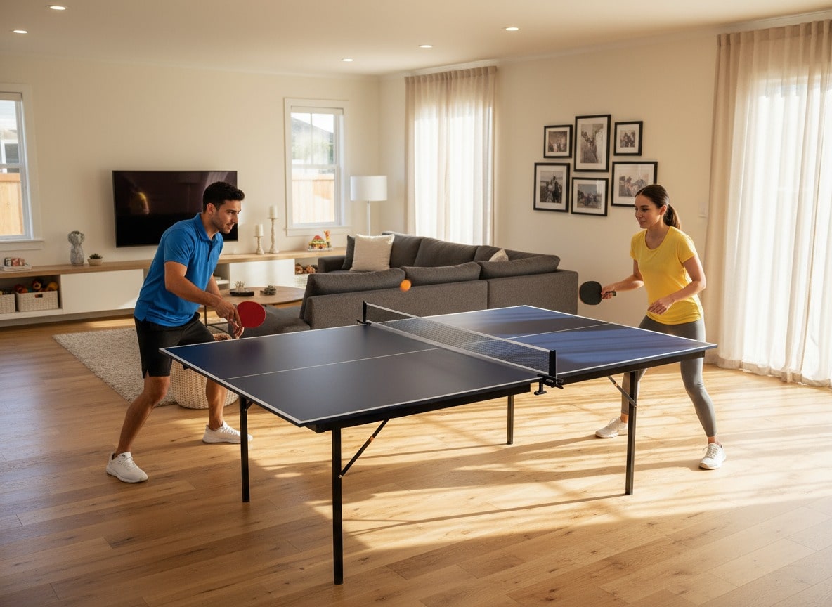 Ping Pong Conversion Top — Quick Install, Slim 4-Fold, Clamp-On Net Included