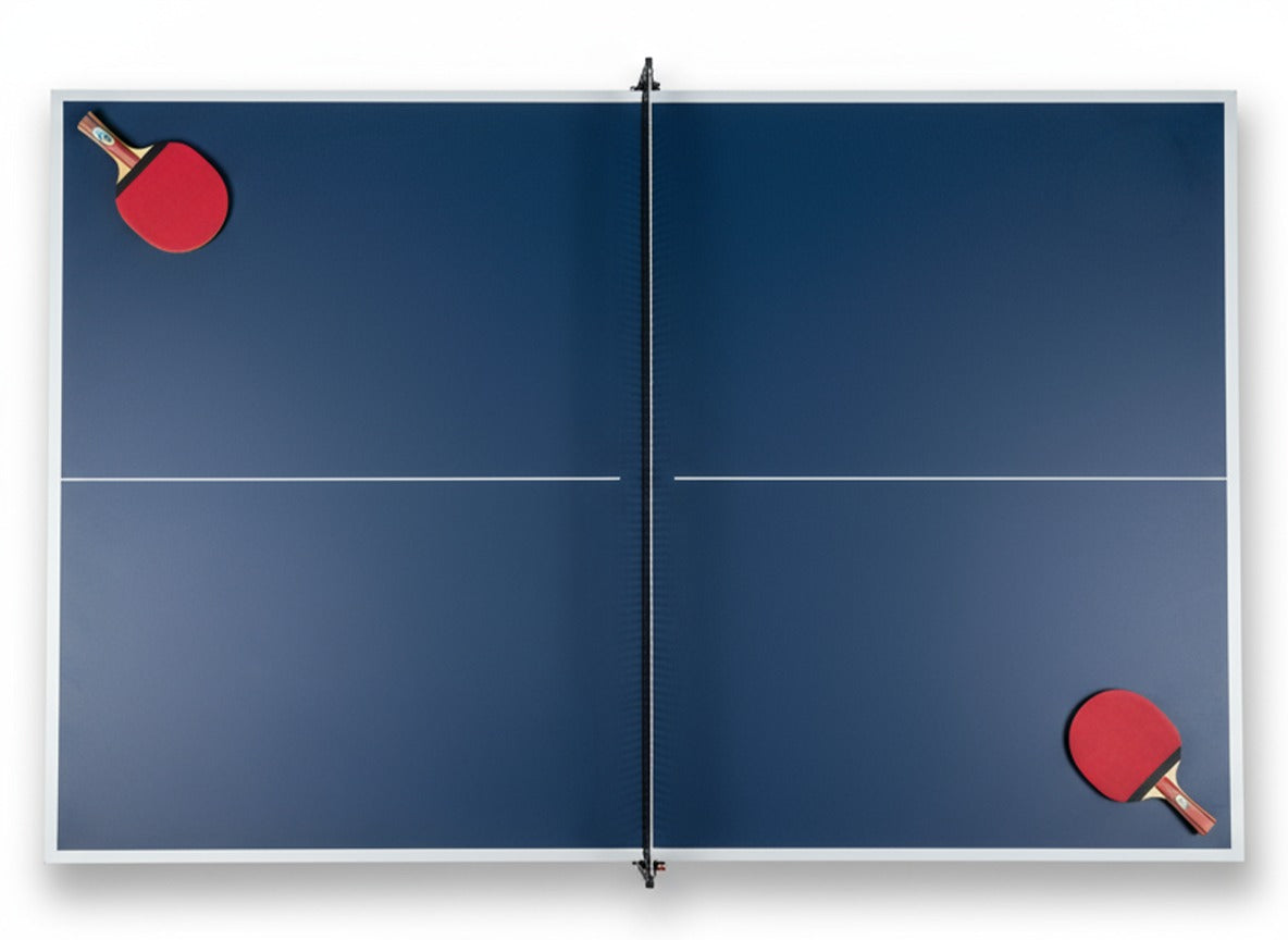 Ping Pong Conversion Top — Quick Install, Slim 4-Fold, Clamp-On Net Included