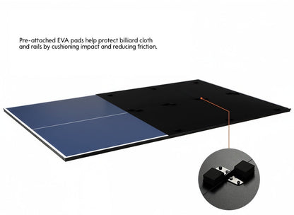 Ping Pong Conversion Top — Quick Install, Slim 4-Fold, Clamp-On Net Included